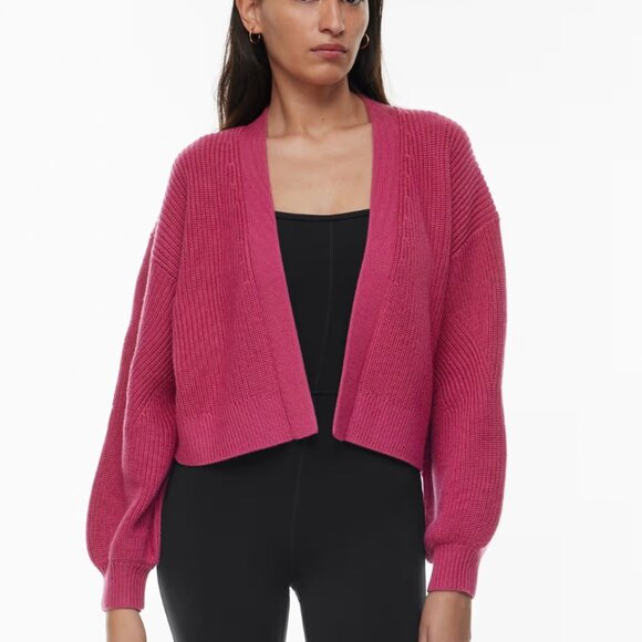 Wilferd Unwind Merino Wool Waist Cardigan - Picture 2 of 10